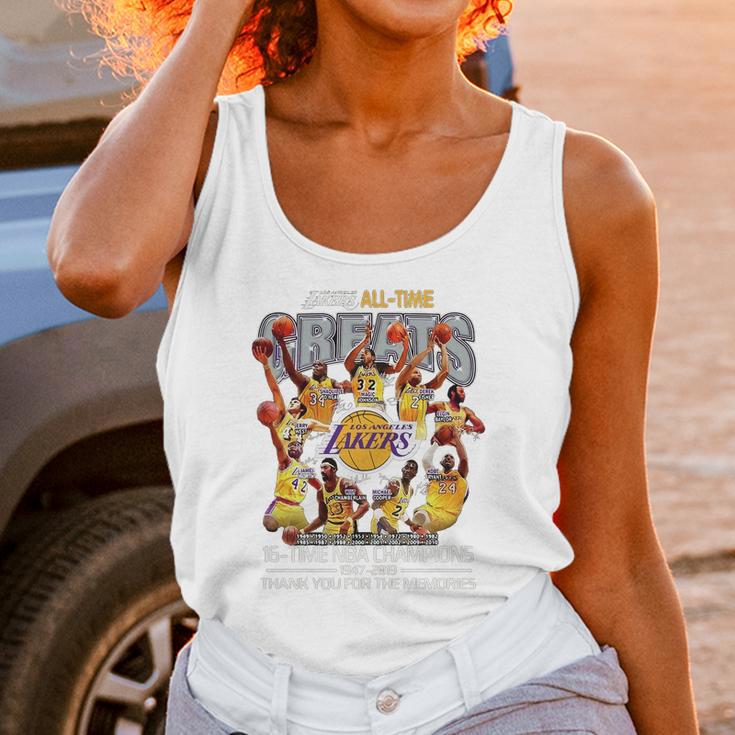 Los Angeles Lakers All Time 16 Time Nba Champions Unisex Tank Top Gifts for Women