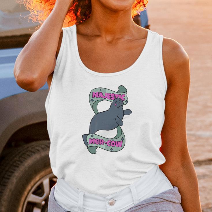 Manatee Majestic Mercow Funny Pun Unisex Tank Top Gifts for Women