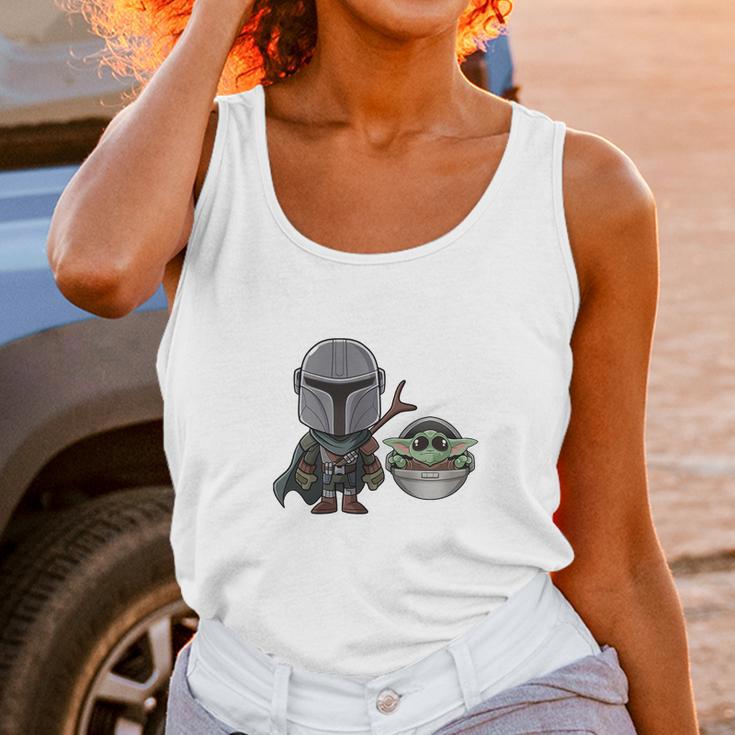 Mandalorian Cute Chibi Unisex Tank Top Gifts for Women