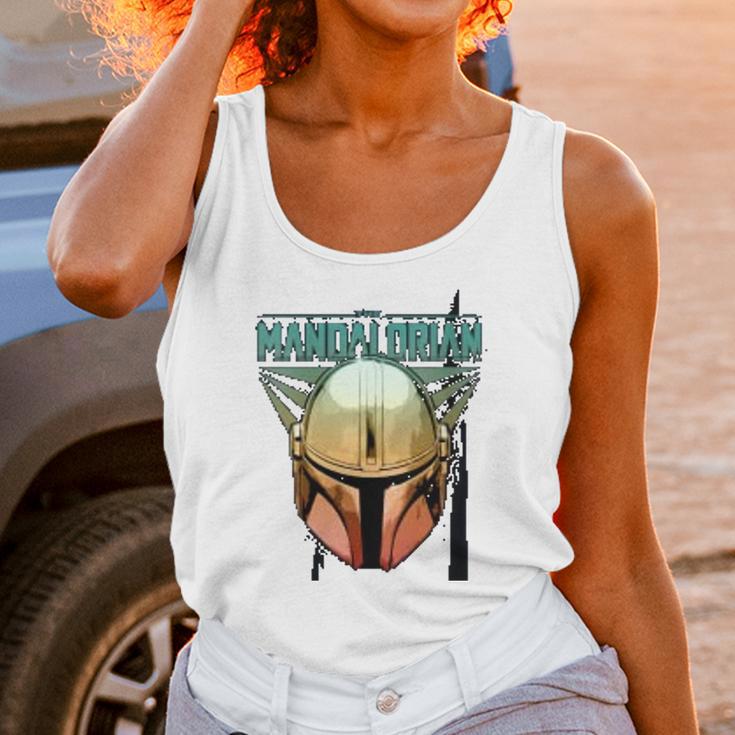 The Mandalorian Gradient Beskar Helmet Unisex Tank Top Gifts for Women