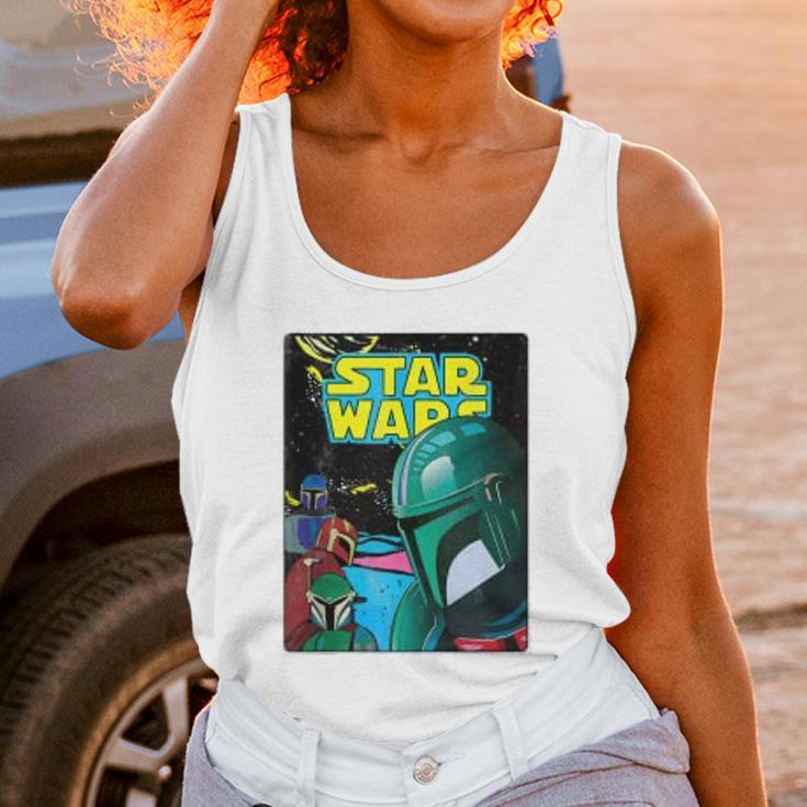 The Mandalorian Retro Comic Unisex Tank Top Gifts for Women