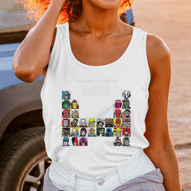 Marvel Periodic Table Of Heroes & Villains Retro T-Shirt Unisex Tank Top Gifts for Women