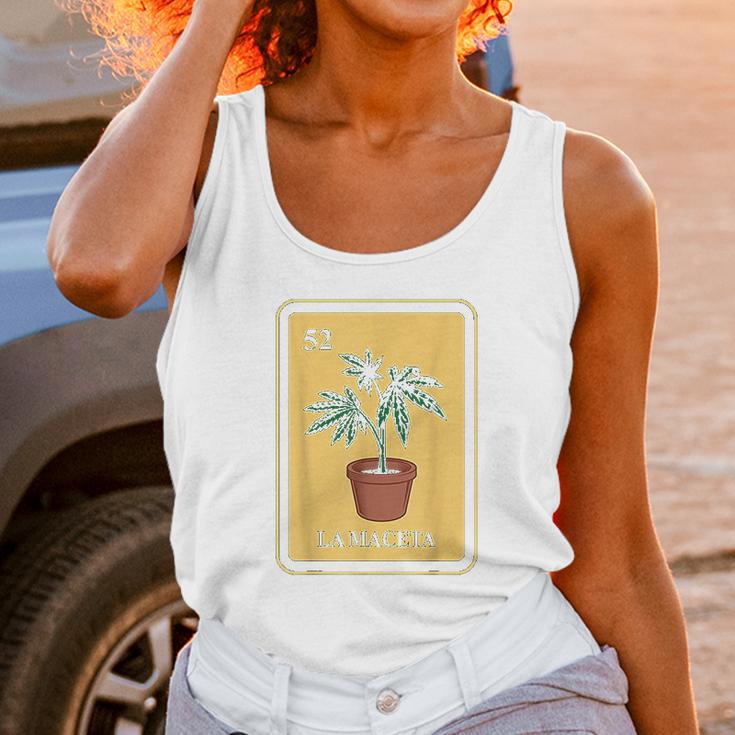 Mexican La Maceta Lottery Traditional Marijuana Cannabis Unisex Tank Top Gifts for Women