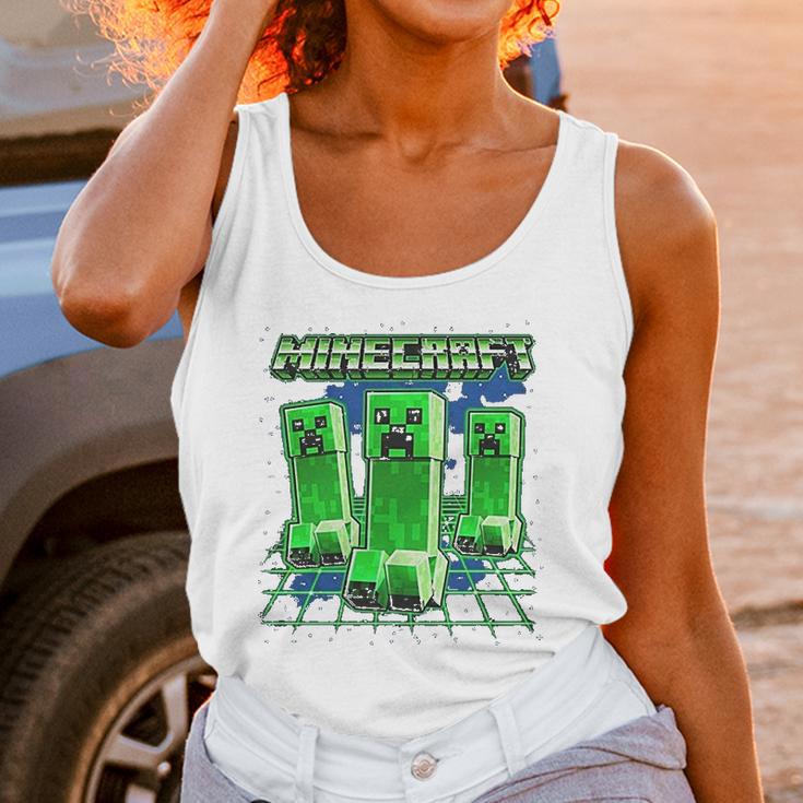 Minecraft Glowing Creepers Unisex Tank Top Gifts for Women