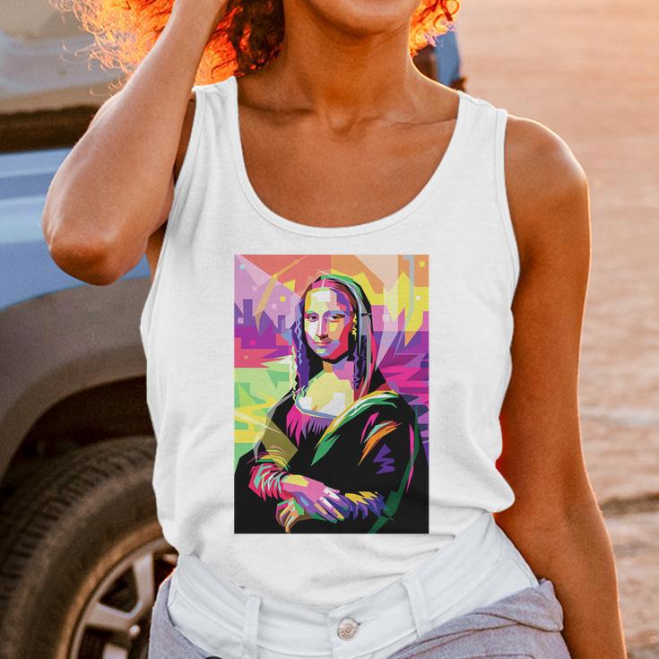 Mona Lisa Pop Art Unisex Tank Top Gifts for Women