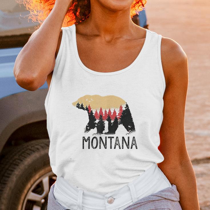 Montana Vintage Grizzly Bear Nature Outdoor Souvenir Gift Unisex Tank Top Gifts for Women