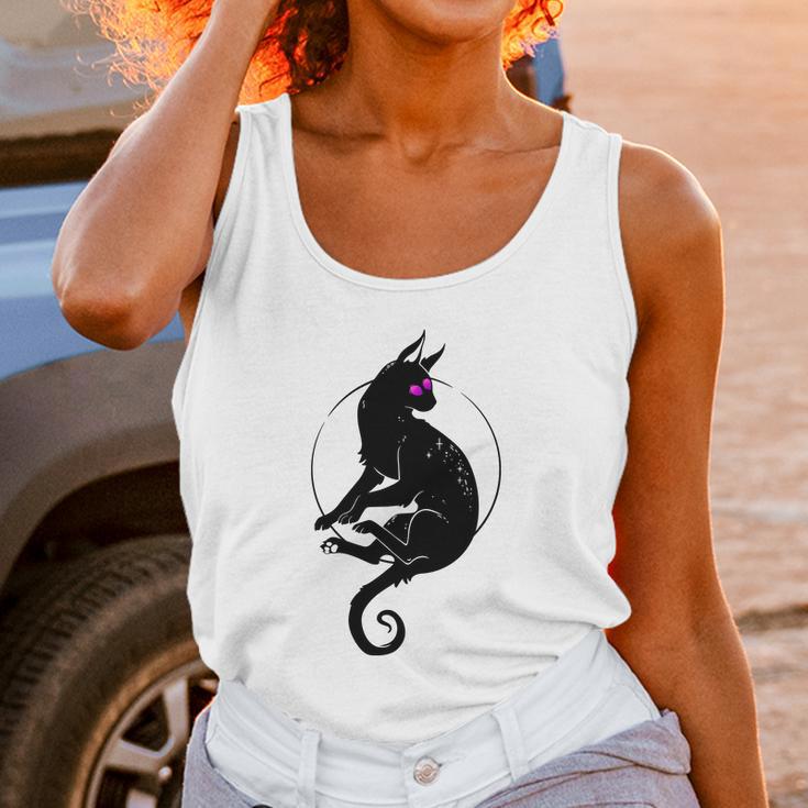 Mystic Black Cat With Third Eye Unisex Tank Top Gifts for Women