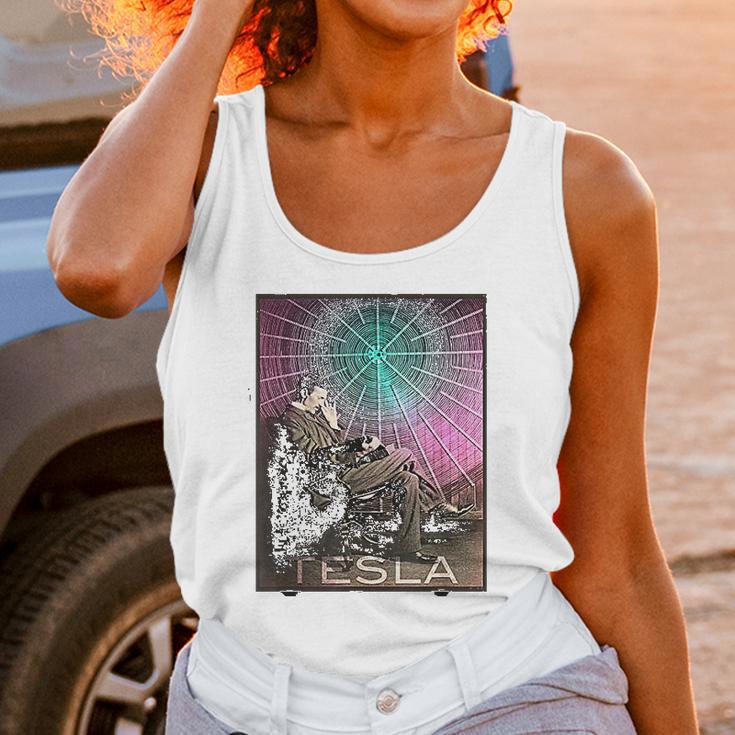 Nikola Teslas Ac Electricity Inspiring Science Unisex Tank Top Gifts for Women