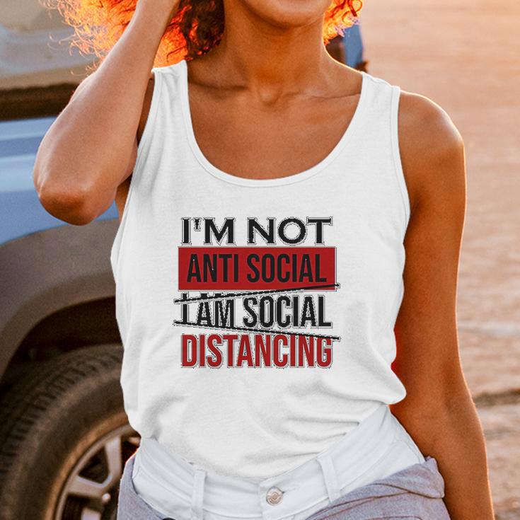 I Am Not Anti Social Youth I Am Social Distancing Unisex Tank Top Gifts for Women