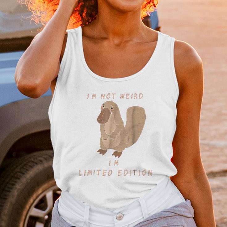 Im Not Weird Funny Platypus Unisex Tank Top Gifts for Women