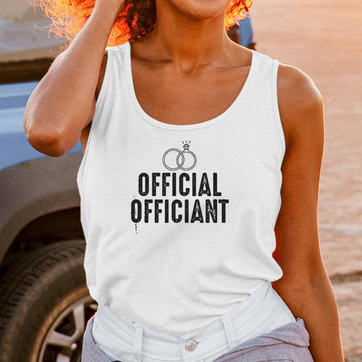 Official Ring Marriage Officiant Pastor Wedding Unisex Tank Top Gifts for Women