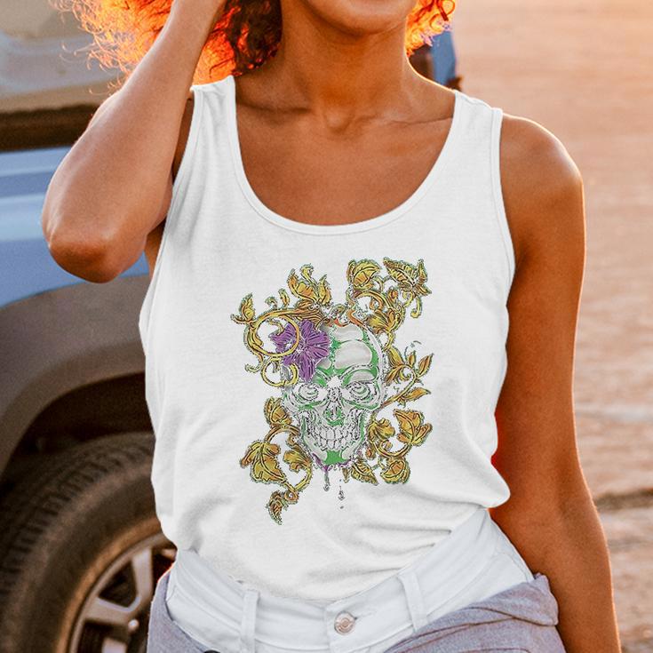 Old Glory Mardi Gras Voodoo Zombie Skull Mens Unisex Tank Top Gifts for Women