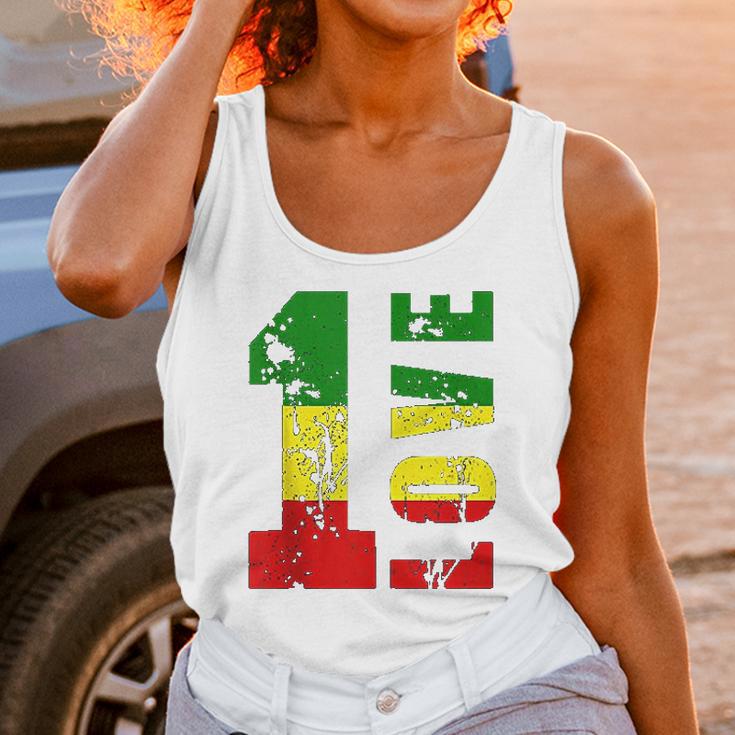 One Love Jamaica Apparel Rasta Reggae Music Caribbean Pride Unisex Tank Top Gifts for Women