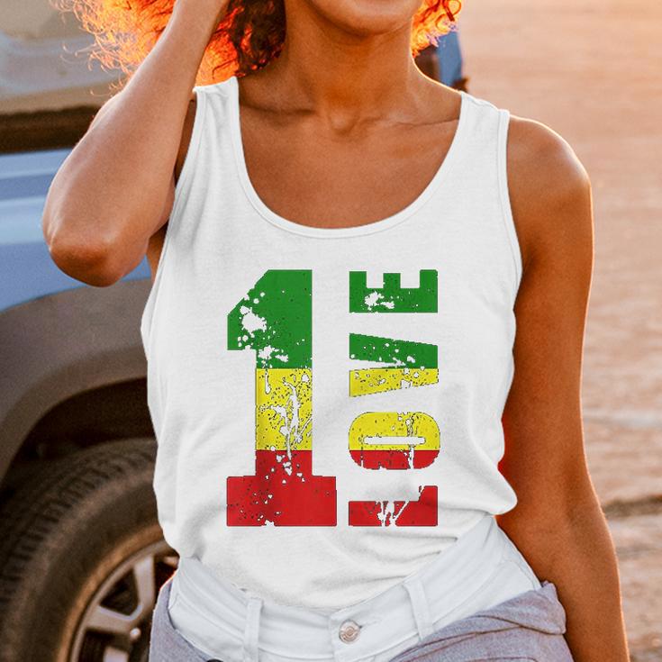 One Love Jamaica Rasta Reggae Music Caribbean Pride Unisex Tank Top Gifts for Women