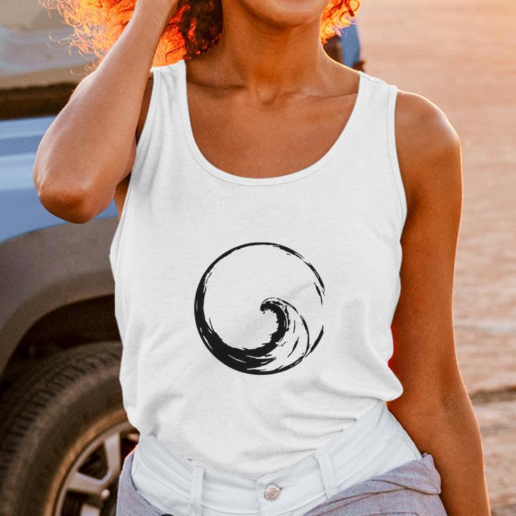 Peace Wave In Enso Circle Unisex Tank Top Gifts for Women