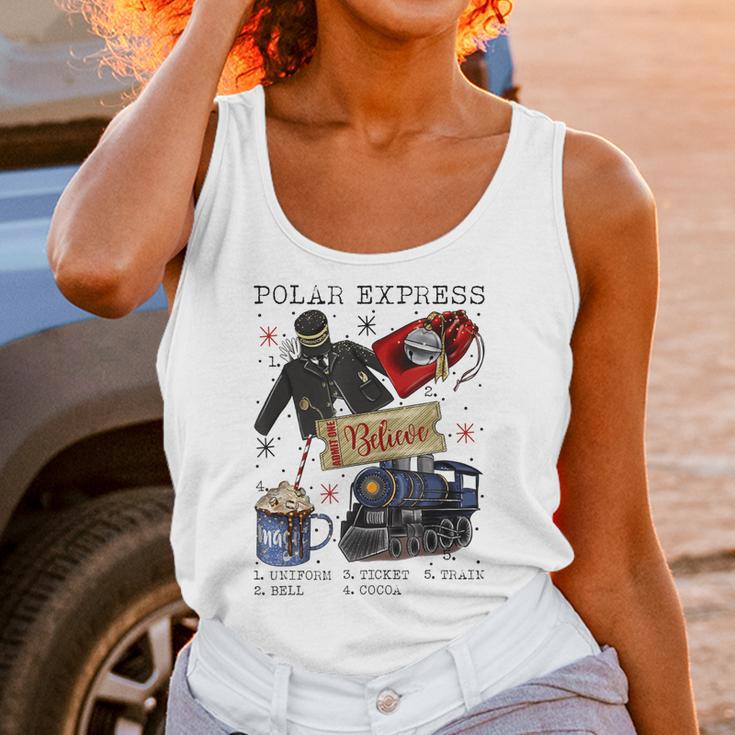 Polar Express Believe Unisex Tank Top Gifts for Women