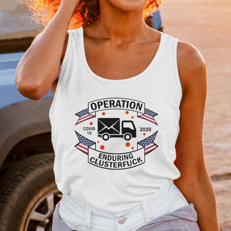 Postal Worker Operation Disease 2020 Enduring Clusterfuck Unisex Tank Top Gifts for Women