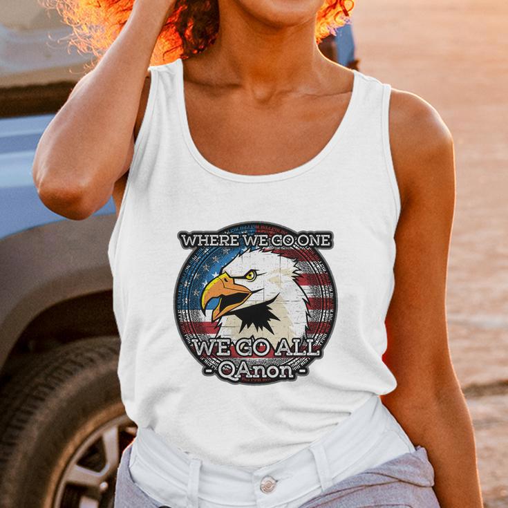 Q Anon Where We Go One We Go All Wwg1wga T-Shirt Unisex Tank Top Gifts for Women