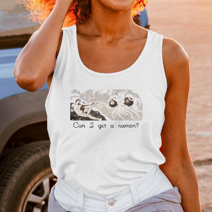 Can I Get A Ramen Flying Spaghetti Monster Funny Gift Unisex Tank Top Gifts for Women