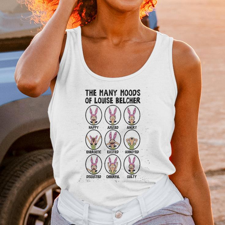 Ripple Junction Bobs Burgers Adult Unisex Many Moods Of Louise Light Weight Crew Unisex Tank Top Gifts for Women