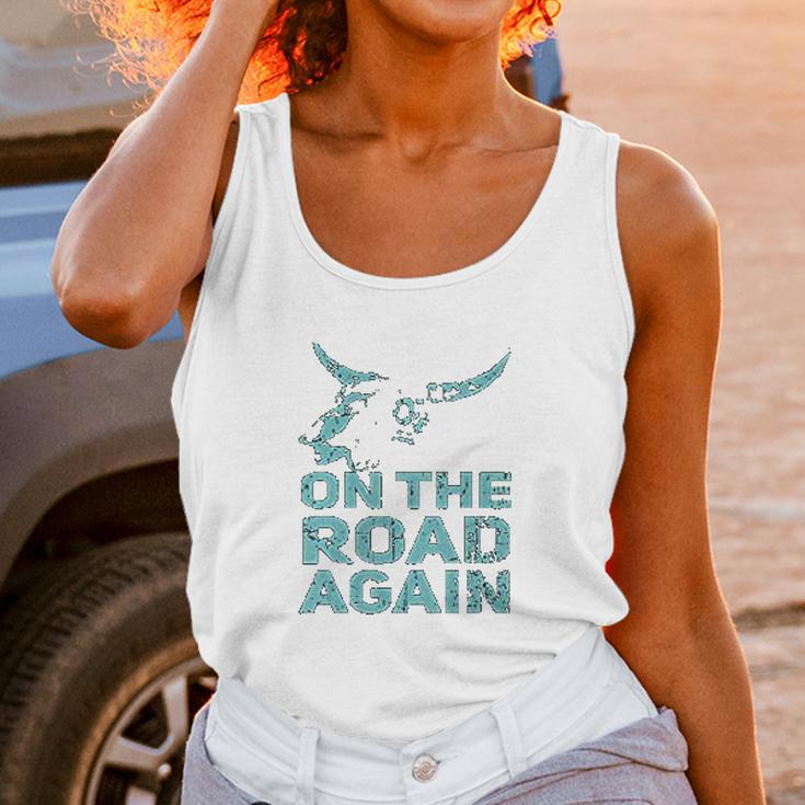 On The Road Again Traveling Road Warrior Unisex Tank Top Gifts for Women