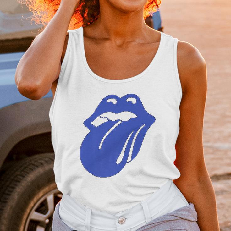 The Rolling Stones Blue Lonesome Logo Unisex Tank Top Gifts for Women