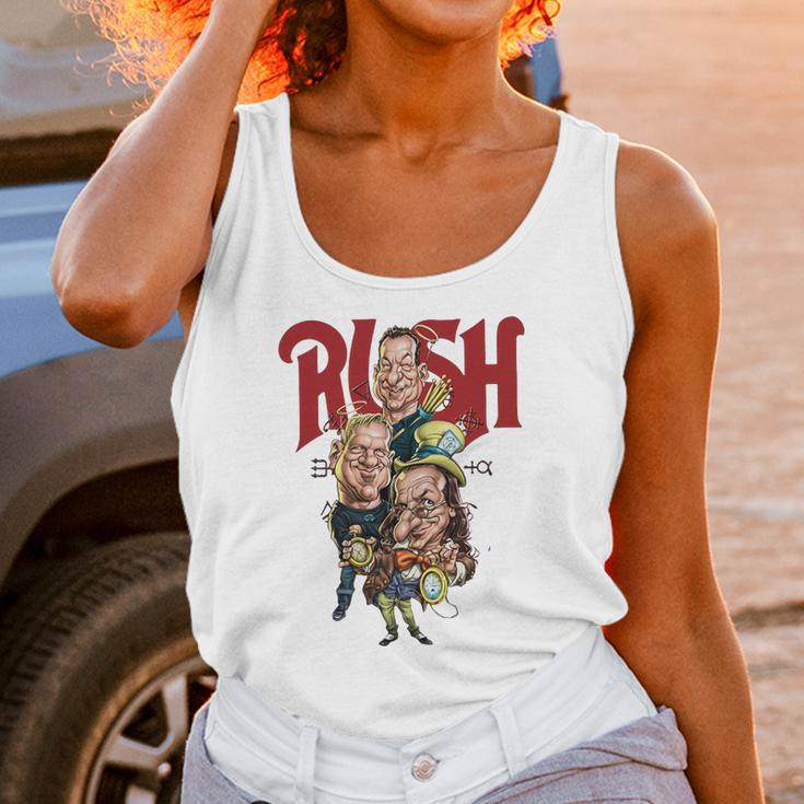 Rush Band Caricature Clockwork Angels Version Unisex Tank Top Gifts for Women