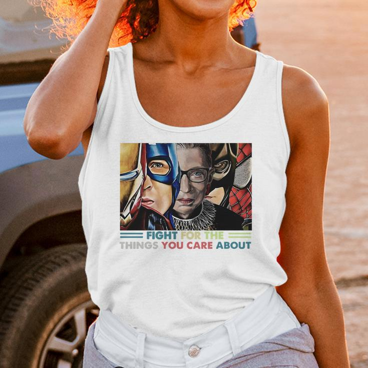 Ruth Bader Ginsburg And Avengers Fight For The Things You Care About Shirt Unisex Tank Top Gifts for Women