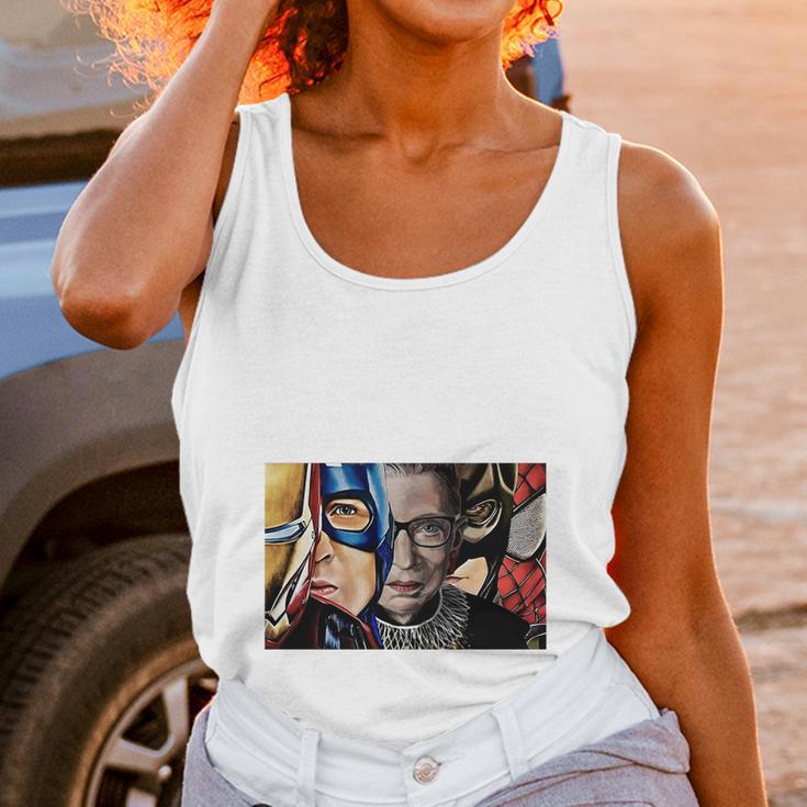 Ruth Bader Ginsburg And Avengers Not All Heroes Wear Capes Shirt Unisex Tank Top Gifts for Women