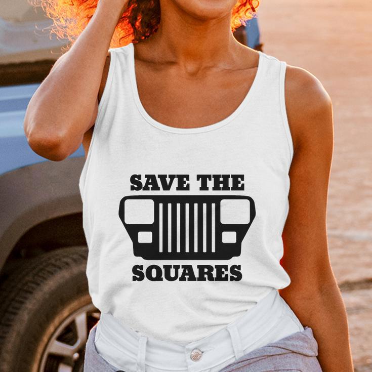 Save The Squares Jeep Unisex Tank Top Gifts for Women