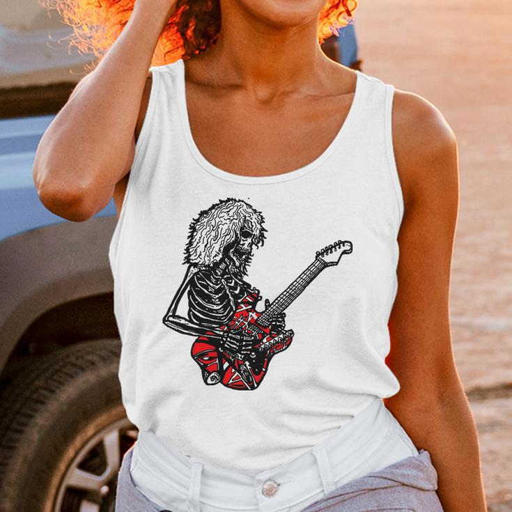 Skeleton Rock Eddie Van Halen Unisex Tank Top Gifts for Women