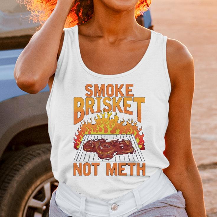 Smoke Brisket Not Meth Grilling Bbq Funny Gift Unisex Tank Top Gifts for Women