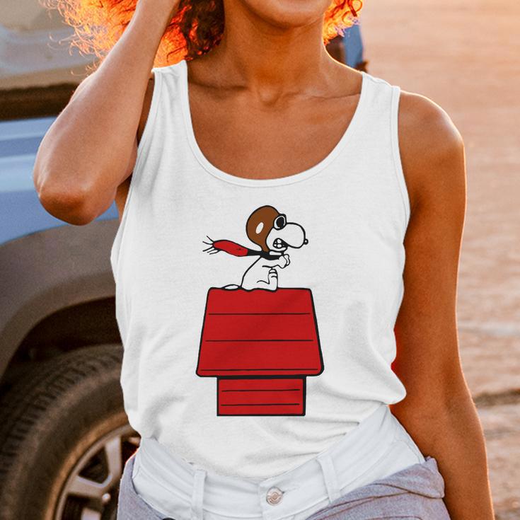 Snoopy Flying Ace Unisex Tank Top Gifts for Women