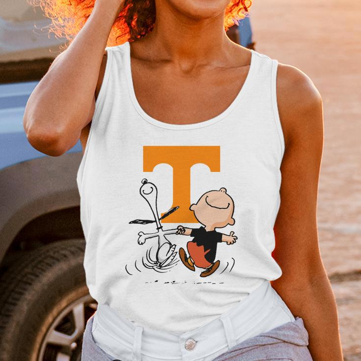 Snoopy Tennessee Volunteers Fans Unisex Tank Top Gifts for Women