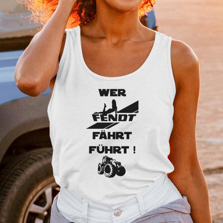 Sonderedition Wer Fendt Fährt Führt Unisex Tank Top Gifts for Women