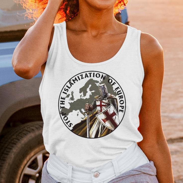 Stop The Islamization Of Europe - Knight Templar Unisex Tank Top Gifts for Women