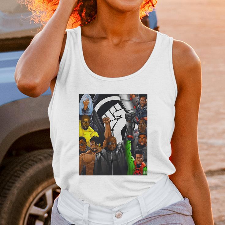 Superheroes No Justice No Peace Black Lives Matter Shirt Unisex Tank Top Gifts for Women