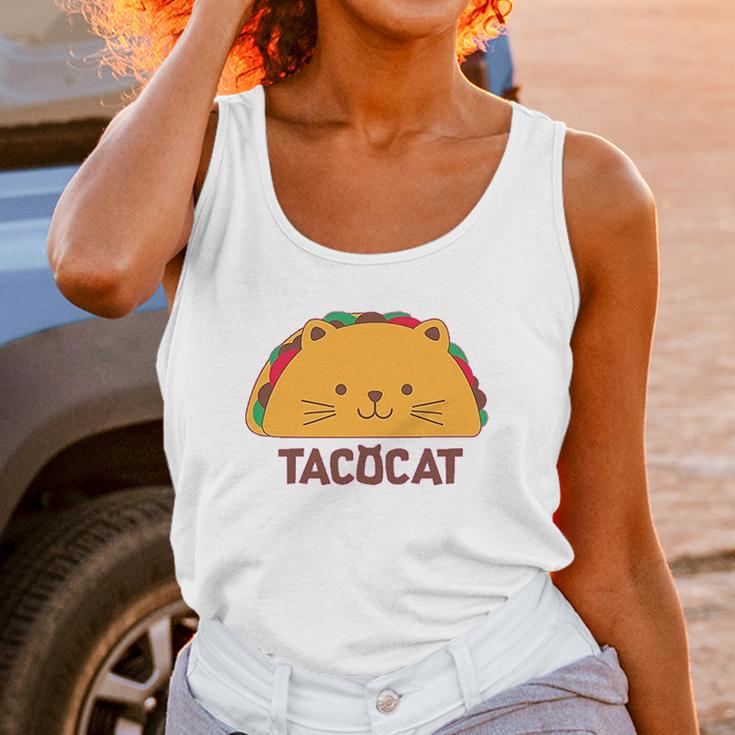 Tacocat Spelled Backwards Is Taco Cat Funny Unisex Tank Top Gifts for Women