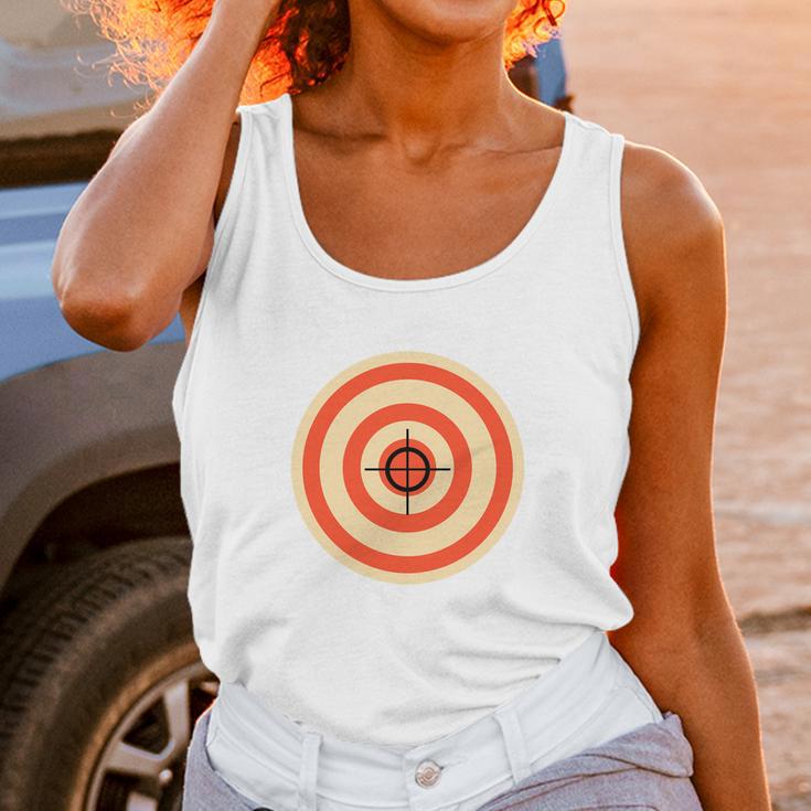 Target Funny Printed On The Back Bulls Eye Gift Tee Unisex Tank Top Gifts for Women