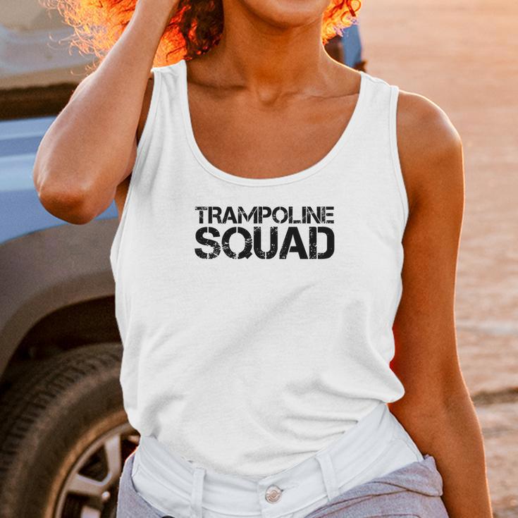 Trampoline Squad Funny Gymnast Bounce Jump Gift Idea Unisex Tank Top Gifts for Women