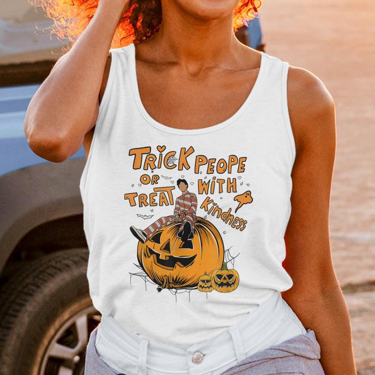 Trick Or Treat People With Kindness Halloween Unisex Tank Top Gifts for Women