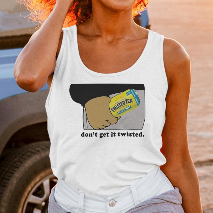 Twisted Tea Dont Get It Twisted Funny Graphic Unisex Tank Top Gifts for Women