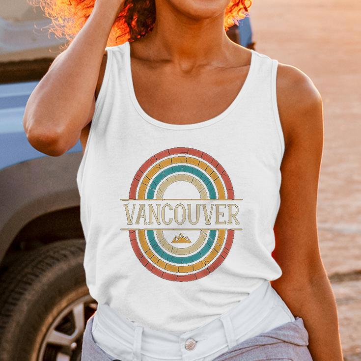 Vancouver British Columbia Canada Vintage Retro 80S Unisex Tank Top Gifts for Women