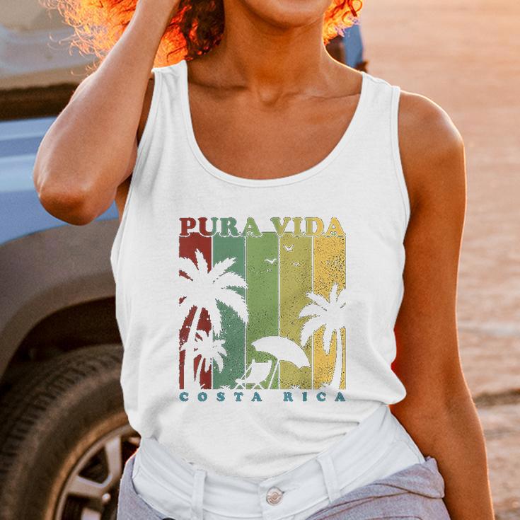 Vintage Retro Summer Vacation Costa Rica Pura Vida Beach Unisex Tank Top Gifts for Women