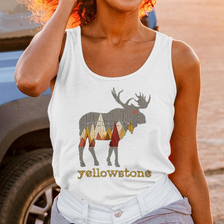 Vintage Yellowstone National Park Bull Moose Unisex Tank Top Gifts for Women