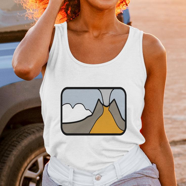 Volcano Scene Unisex Tank Top Gifts for Women