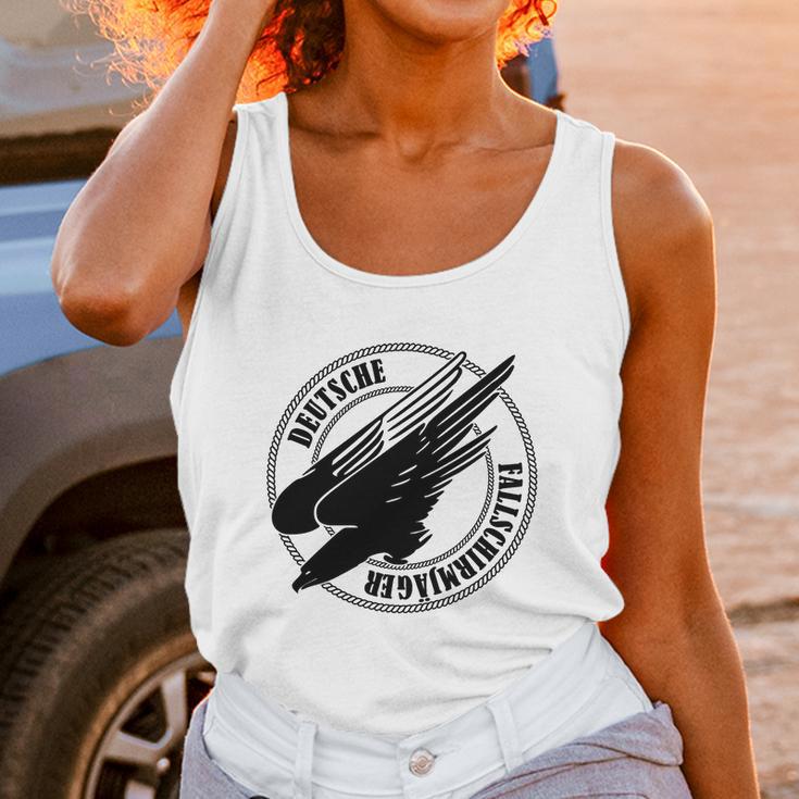 Ww2 German Paratrooper T-Shirt - Fallschirmjager Subdued Unisex Tank Top Gifts for Women