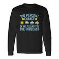 100 Percent Chance Of Me Telling You The Forecast Weather Unisex Long Sleeve Gifts ideas