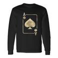 Ace Of Spades Playing Card Halloween Glam Unisex Long Sleeve Gifts ideas