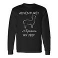 Adventure Alpaca My Jeep Road Trip Adventures Unisex Long Sleeve Gifts ideas